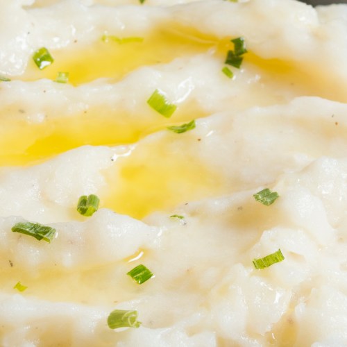 Mashed Potatoes Half T Garlic Sussex Meat Packing